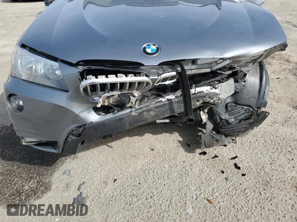 2014 BMW X3 xDrive28i with VIN 5UXWX9C51E0D10278, listed as a Copart auction lot 45885535 with 110,741 mi miles and Salvage Title. Bid and sale history available at DreamBid. Image 14.
