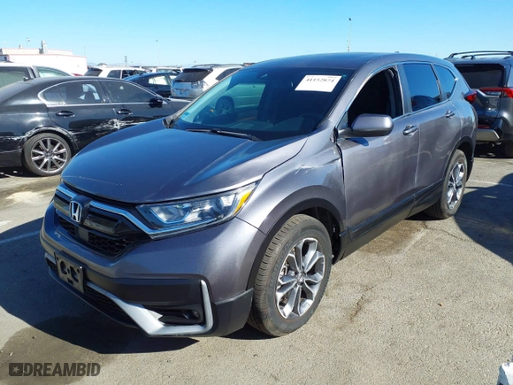2021 Honda CR-V EX with VIN 2HKRW1H57MH424926, listed as a IAAI auction lot 41152874 with 11,578 mi miles. Bid and sale history available at carsss.com. Image 17.