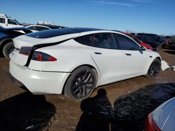 2022 Tesla Model S с VIN 5YJSA1E51NF470627, выставлен на аукционе Copart как лот 48011095 с пробегом Не указан миль и Списание • Salvage title. История ставок и продаж доступна на DreamBid. Изображение 3.