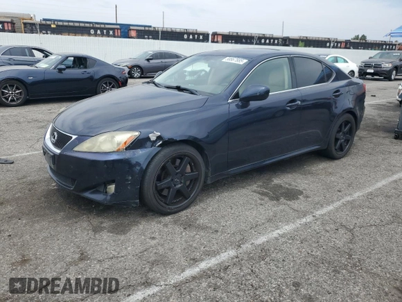 2006 Lexus IS 350 with VIN JTHBE262665006846, listed as a Copart auction lot 58867885 with 191,208 mi miles and Salvage title. Bid and sale history available at DreamBid. Image 1.