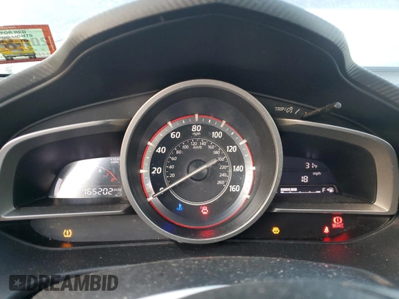 2014 Mazda 3 i Sport with VIN JM1BM1K76E1214392, listed as a Copart auction lot 42334585 with 165,202 mi miles and Salvage Title. Bid and sale history available at DreamBid. Image 9.
