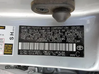 2020 Toyota Corolla Hybrid LE with VIN JTDEBRBE7LJ029233, listed as a Copart auction lot 43476165 with 118,385 mi miles and Salvage Title. Bid and sale history available at carsss.com. Image 13.