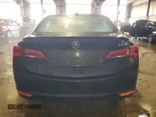 2015 Acura TLX Technology with VIN 19UUB1F59FA003035, listed as a Copart auction lot 55828825 with 120,926 mi miles and Salvage title. Bid and sale history available at DreamBid. Image 6.