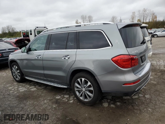 2016 Mercedes-Benz GL with VIN 4JGDF6EE3GA629002, listed as a Copart auction lot 80864124 with 155,582 mi miles and Salvage Title. Bid and sale history available at carsss.com. Image 2.