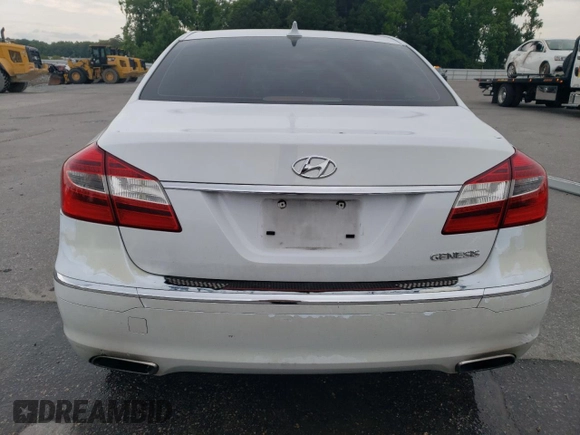 2014 Hyundai Genesis 3.8L with VIN KMHGC4DD1EU259750, listed as a Copart auction lot 57047204 with 148,079 mi miles and Salvage Title. Bid and sale history available at carsss.com. Image 6.