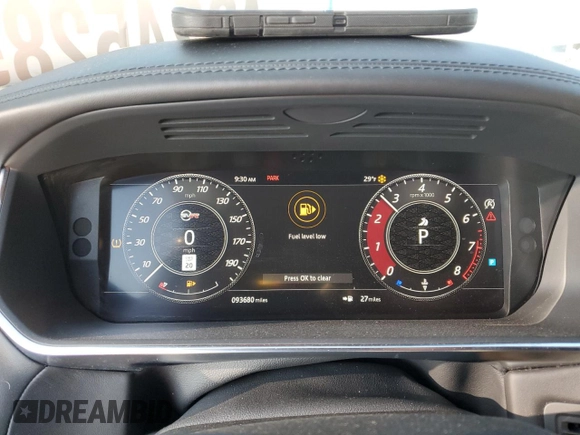 2018 Land Rover Range Rover Sport SVR with VIN SALWZ2SE6JA198429, listed as a Copart auction lot 43245285 with 93,680 mi miles and Clean Title. Bid and sale history available at carsss.com. Image 9.