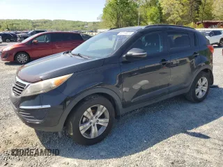 2011 Kia Sportage LX with VIN KNDPB3A29B7153383, listed as a Copart auction lot 52118075 with 191,742 mi miles and Salvage Title. Bid and sale history available at carsss.com. Image 1.