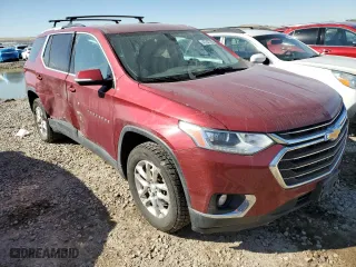 2018 Chevrolet Traverse LT Cloth with VIN 1GNEVGKW5JJ129825, listed as a Copart auction lot 47247705 with 89,580 mi miles and Salvage Title. Bid and sale history available at carsss.com. Image 4.