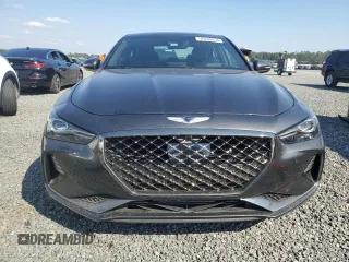 2019 Genesis G70 3.3T Advanced with VIN KMTG34LE4KU022133, listed as a Copart auction lot 76202054 with 0 mi miles and Salvage Title. Bid and sale history available at carsss.com. Image 5.