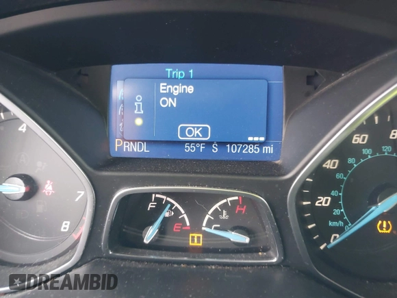 2014 Ford Focus SE with VIN 1FADP3F22EL112110, listed as a IAAI auction lot 41582585 with 107,285 mi miles. Bid and sale history available at carsss.com. Image 7.