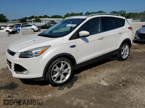 2015 Ford Escape Titanium with VIN 1FMCU0J93FUA58325, listed as a Copart auction lot 64135685 with 126,356 mi miles and Salvage title. Bid and sale history available at DreamBid. Image 1.