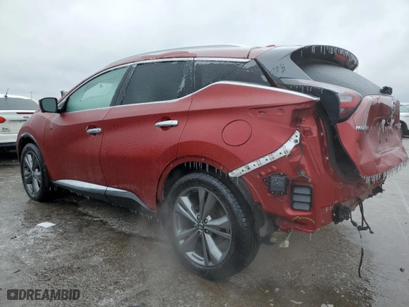2020 Nissan Murano Platinum with VIN 5N1AZ2DS8LN105728, listed as a Copart auction lot 43733165 with 67,278 mi miles and Salvage Title. Bid and sale history available at carsss.com. Image 2.