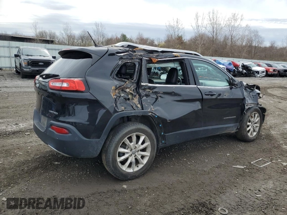 2015 Jeep Cherokee Limited with VIN 1C4PJMDB6FW690972, listed as a Copart auction lot 51440525 with 82,209 mi miles and Clean Title. Bid and sale history available at carsss.com. Image 3.