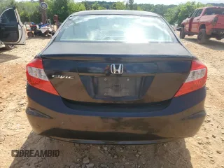2012 Honda Civic EX with VIN 2HGFB2F83CH545012, listed as a Copart auction lot 54918605 with 229,970 mi miles and Salvage Title. Bid and sale history available at DreamBid. Image 6.