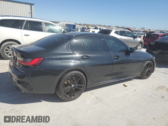 2020 BMW 3 Series M340i with VIN 3MW5U7J09L8B38905, listed as a Copart auction lot 49337725 with 13,800 mi miles and Salvage Title. Bid and sale history available at carsss.com. Image 3.