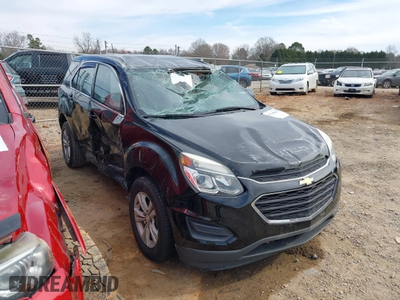 2016 Chevrolet Equinox LS with VIN 2GNALBEK7G6132134, listed as a IAAI auction lot 41719542 with 69,201 mi miles and . Bid and sale history available at carsss.com. Image 1.