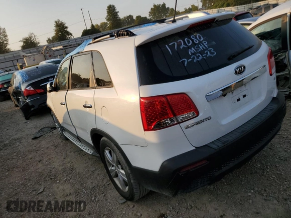 2013 Kia Sorento EX with VIN 5XYKU4A66DG334931, listed as a Copart auction lot 88740895 with Not Provided miles and Non Repairable. Bid and sale history available at DreamBid. Image 2.