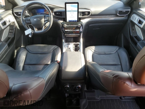 2022 Ford Explorer Platinum with VIN 1FM5K8HW2NNA11076, listed as a Copart auction lot 87486124 with 13,529 mi miles and Salvage Title. Bid and sale history available at carsss.com. Image 8.