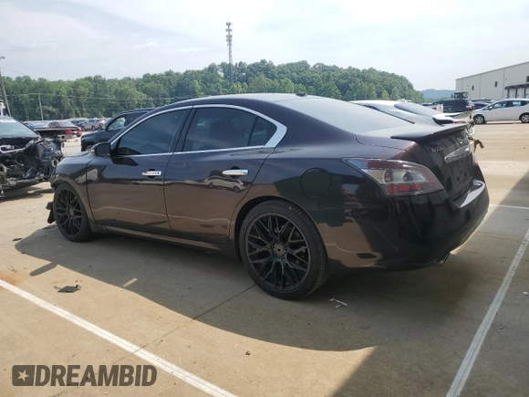 2014 Nissan Maxima S with VIN 1N4AA5AP5EC480302, listed as a Copart auction lot 60444595 with 78,353 mi miles and Salvage title. Bid and sale history available at DreamBid. Image 2.