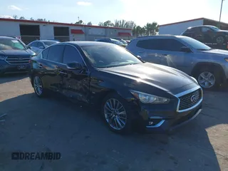 2020 Infiniti Q50 Pure z VIN JN1EV7AP4LM201346, wystawiony jako IAAI lot #41558544 z przebiegiem 29 454 mil mil oraz . Historia ofert i sprzedaży dostępna na DreamBid. Obrazek 1.