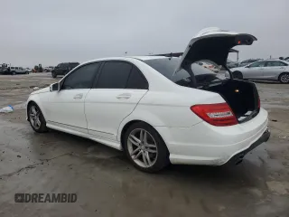2014 Mercedes-Benz C with VIN WDDGF4HB2EA935084, listed as a Copart auction lot 44710705 with 129,016 mi miles and Salvage Title. Bid and sale history available at carsss.com. Image 2.