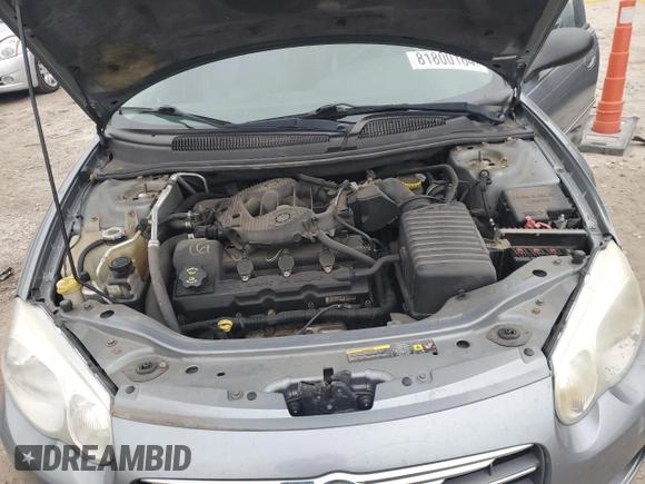 2006 Chrysler Sebring with VIN 1C3EL66R86N154249, listed as a Copart auction lot 87521385 with 163,835 mi miles and Non Repairable. Bid and sale history available at DreamBid. Image 11.