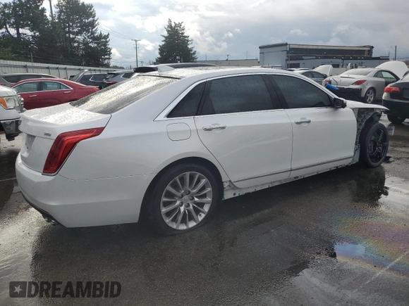 2016 Cadillac CT6 AWD with VIN 1G6KB5RS6GU166517, listed as a Copart auction lot 80736304 with 60,261 mi miles and Salvage title. Bid and sale history available at DreamBid. Image 3.