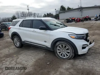 2022 Ford Explorer King Ranch z VIN 1FM5K8LC3NGA14215, wystawiony jako Copart lot #87023424 z przebiegiem Nie podano mil oraz Szkoda całkowita • Salvage title. Historia ofert i sprzedaży dostępna na DreamBid. Obrazek 4.