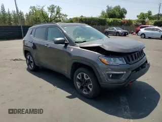 2017 Jeep Compass Trailhawk with VIN 3C4NJDDB8HT674627, listed as a Copart auction lot 59790325 with 66,349 mi miles and Salvage title. Bid and sale history available at DreamBid. Image 14.