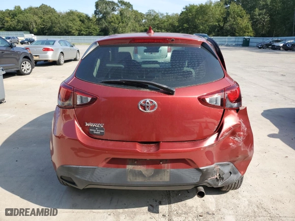 2020 Toyota Yaris Hatchback LE with VIN 3MYDLBJV0LY707643, listed as a Copart auction lot 71166724 with 21,664 mi miles and Salvage Title. Bid and sale history available at carsss.com. Image 6.