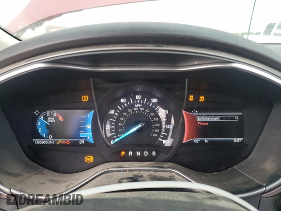 2017 Ford Fusion SE с VIN 3FA6P0HD0HR198416, выставлен на аукционе Copart как лот 57828185 с пробегом 95 955 миль миль и Списание • Salvage title. История ставок и продаж доступна на DreamBid. Изображение 9.