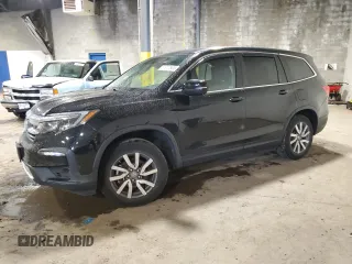 2021 Honda Pilot EX-L z VIN 5FNYF6H52MB039359, wystawiony jako Copart lot #57817505 z przebiegiem 53 285 mil mil oraz Szkoda całkowita • Salvage title. Historia ofert i sprzedaży dostępna na DreamBid. Obrazek 1.