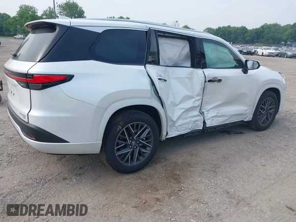 2025 Lexus TX 350 with VIN 5TDAAAB63SS033244, listed as a IAAI auction lot 42505973 with 2,106 mi miles and . Bid and sale history available at DreamBid. Image 4.