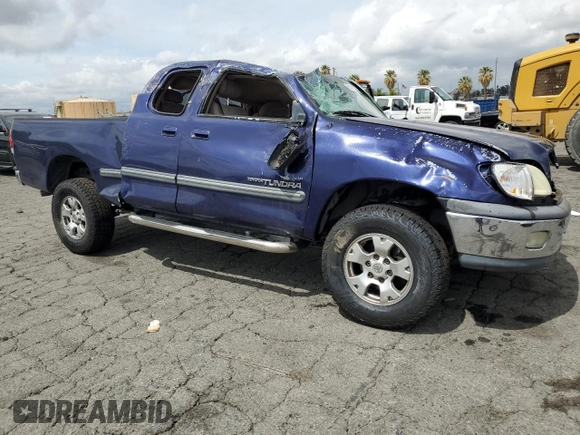 2000 Toyota Tundra SR5 with VIN 5TBRT3415YS027876, listed as a Copart auction lot 51021135 with 189,279 mi miles and Salvage Title. Bid and sale history available at DreamBid. Image 4.