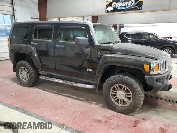 2007 Hummer H3 SUV with VIN 5GTDN13E078149416, listed as a Copart auction lot 78596274 with 189,235 mi miles and Clean Title. Bid and sale history available at carsss.com. Image 4.