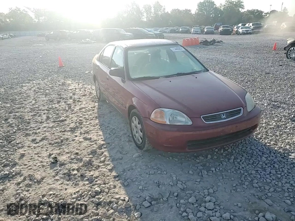 1998 Honda Civic LX with VIN 1HGEJ6673WL025977, listed as a Copart auction lot 71440864 with 157,780 mi miles and Salvage Title. Bid and sale history available at carsss.com. Image 10.