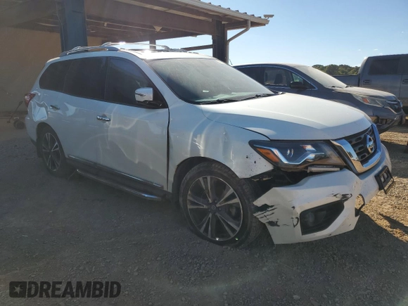 2020 Nissan Pathfinder Platinum with VIN 5N1DR2DN9LC632566, listed as a Copart auction lot 76252874 with 62,166 mi miles and Salvage title. Bid and sale history available at DreamBid. Image 4.