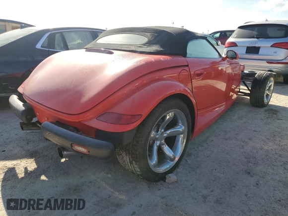 2000 Plymouth Prowler z VIN 1P3EW65G9YV605078, wystawiony jako Copart lot #75442794 z przebiegiem Nie podano mil oraz Szkoda całkowita • Salvage title. Historia ofert i sprzedaży dostępna na DreamBid. Obrazek 3.
