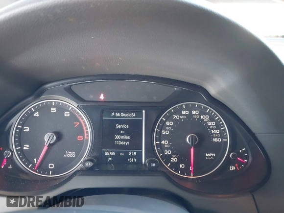 2014 Audi Q5 Premium Plus with VIN WA1DGAFP4EA004233, listed as a IAAI auction lot 41232286 with 85,785 mi miles and . Bid and sale history available at DreamBid. Image 7.