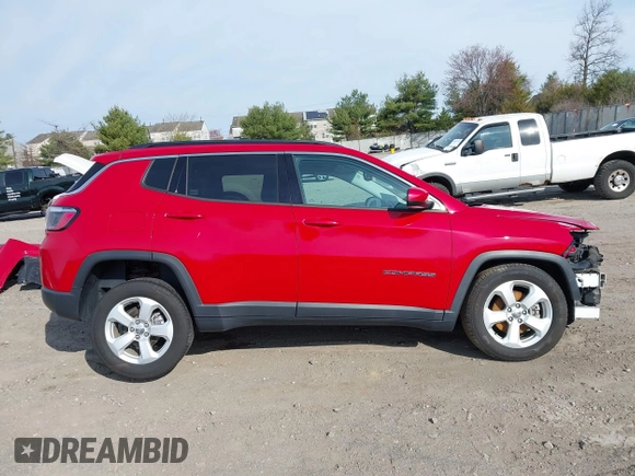 2021 Jeep Compass Latitude with VIN 3C4NJDBB4MT534538, listed as a IAAI auction lot 41817234 with 35,107 mi miles and . Bid and sale history available at DreamBid. Image 13.