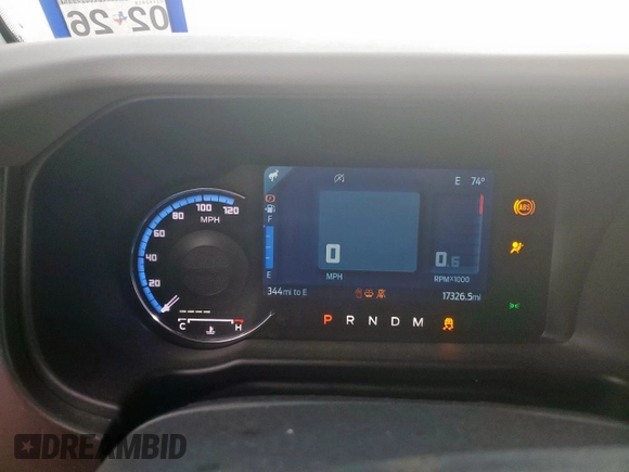 2022 Ford Bronco with VIN 1FMEE5DP7NLB74287, listed as a Copart auction lot 58905275 with 17,326 mi miles and Salvage title. Bid and sale history available at DreamBid. Image 9.