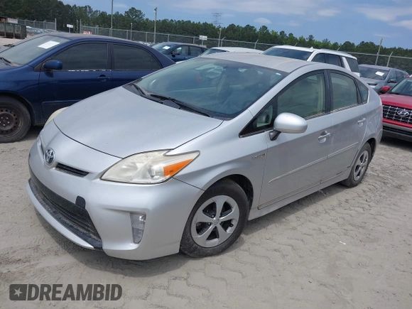 2012 Toyota Prius One with VIN JTDKN3DU1C5454144, listed as a IAAI auction lot 42136714 with Not Provided miles and . Bid and sale history available at carsss.com. Image 2.