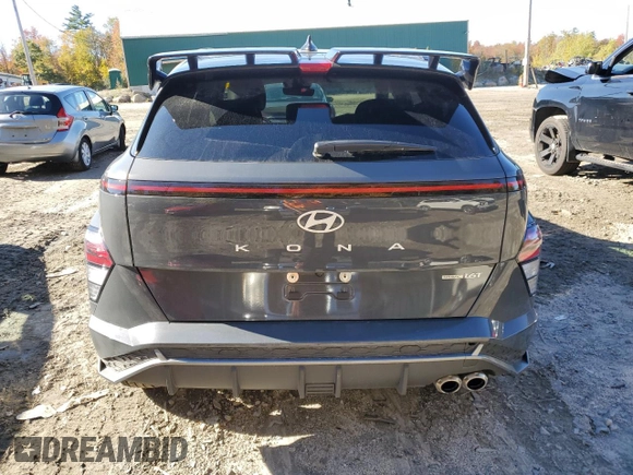 2024 Hyundai Kona N Line with VIN KM8HACA30RU103432, listed as a Copart auction lot 74063904 with 7,506 mi miles and Salvage Title. Bid and sale history available at DreamBid. Image 6.
