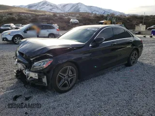2019 Mercedes-Benz C 300 with VIN 55SWF8DB5KU322252, listed as a Copart auction lot 46503745 with 49,375 mi miles and Salvage Title. Bid and sale history available at DreamBid. Image 1.