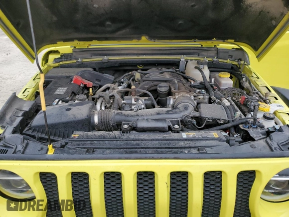 2022 Jeep Wrangler Unlimited High Tide with VIN 1C4HJXDG8NW242586, listed as a Copart auction lot 42751785 with 11,476 mi miles and Non Repairable. Bid and sale history available at DreamBid. Image 12.
