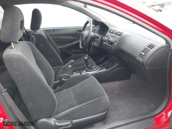 2004 Honda Civic LX with VIN 1HGEM21574L025113, listed as a IAAI auction lot 41789090 with 201,417 mi miles. Bid and sale history available at carsss.com. Image 5.