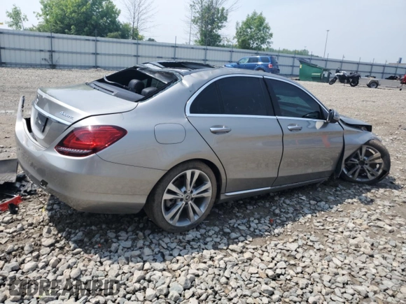 2019 Mercedes-Benz C 300 with VIN 55SWF8EB2KU285188, listed as a Copart auction lot 59468995 with Not provided miles and Non repairable. Bid and sale history available at DreamBid. Image 3.