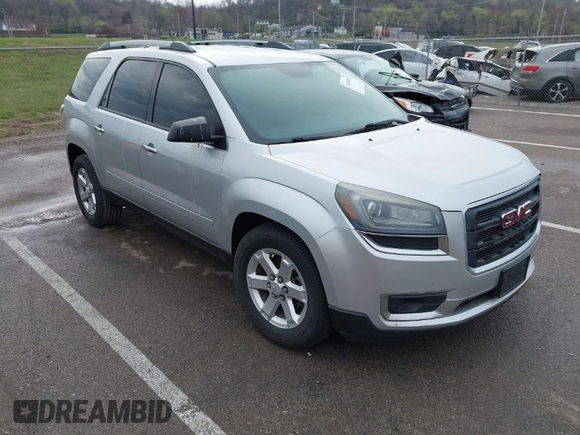 2015 GMC Acadia SLE with VIN 1GKKRPKD1FJ206815, listed as a IAAI auction lot 41886983 with 242,464 mi miles. Bid and sale history available at carsss.com. Image 1.