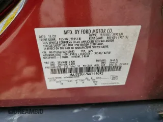 2021 Ford EcoSport SE with VIN MAJ3S2GE7MC449092, listed as a Copart auction lot 62595175 with 92,760 mi miles and Salvage title. Bid and sale history available at DreamBid. Image 14.