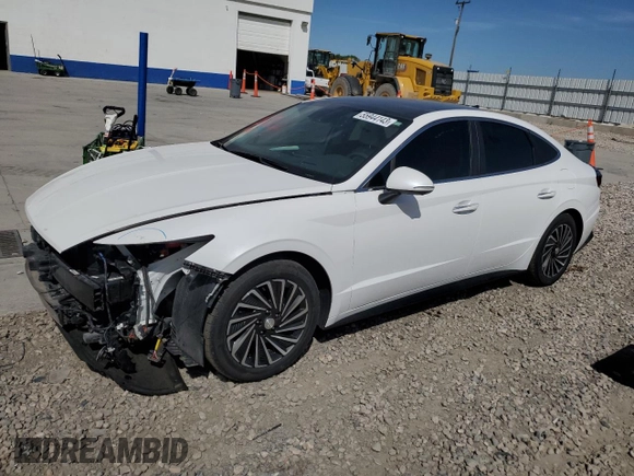 2021 Hyundai Sonata Hybrid Limited with VIN KMHL54JJ9MA036570, listed as a Copart auction lot 55944143 with 29,930 mi miles. Bid and sale history available at carsss.com. Image 1.